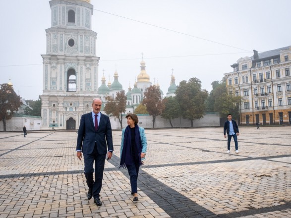 The French Foreign Minister arrived in Kyiv