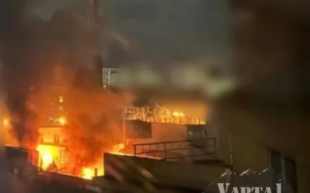A fire and strong explosion occurred at Lviv College at 4:00 at night