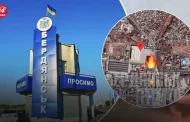 Sudden car explosion in Berdyansk