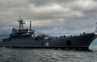 Ukrainian forces destroyed the large Russian landing ship Cesar Kunikov