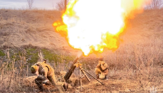 96 combat engagements occurred along the front lines in Ukraine