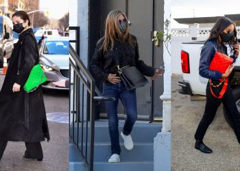 جينيفر أنيستون وسيلينا جوميز يرتدون حقيبة لورا هارير الجديدة المثالية لفصل الربيع