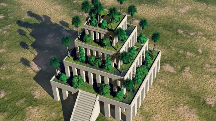 حدائق بابل إحدى عجائب الدنيا السبعة