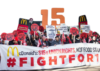 عمال ماكدونالدز في الولايات المتحدة ينفذون اضرابا للمطالبة برفع اجورهم