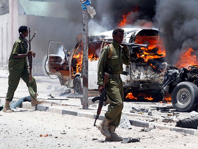 حركة الشباب المجاهدين الصومالية تشن هجوم على القوات الأمنية الصومالية