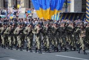 احتفالات واستعراض عسكري لعيد استقلال أوكرانيا