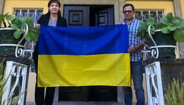 سفيرة أوكرانيا تلتقي مع رئيس اتحاد الأوكرانيين في البرتغال