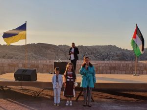 اوكرانيا تحتفل بعيد الاستقلال في مدينة البتراء الاردنية