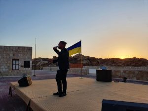 اوكرانيا تحتفل بعيد الاستقلال في مدينة البتراء الاردنية