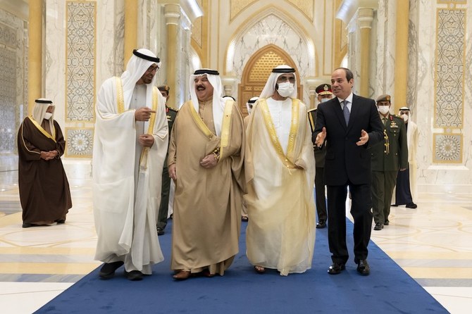 قادة الإمارات ومصر والبحرين تناقش قضايا المنطقة