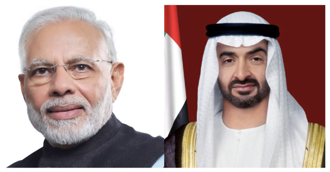 عهد أبوظبي ورئيس الوزراء الهندي يعقدان قمة افتراضية