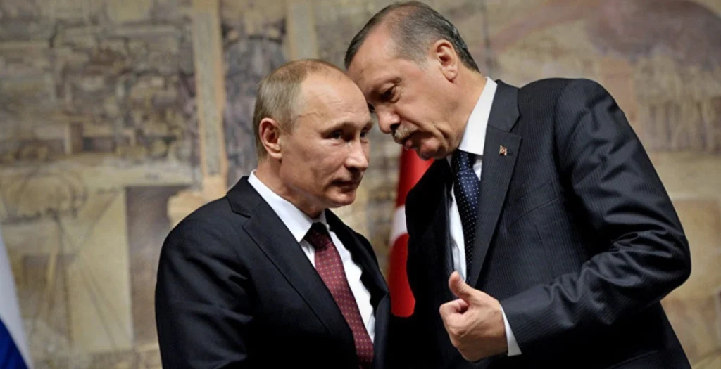 الرئيسان التركي رجب طيب أردوغان والروسي فلاديمير بوتين