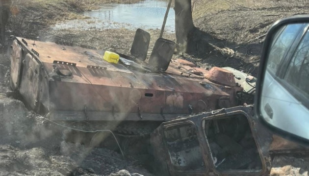 تدمير مركز قيادة العدو في منطقة تشيرنيهيف