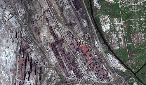 الأقمار الصناعية تظهر صورا لدمار واسع في مصنع الصلب آزوفستال