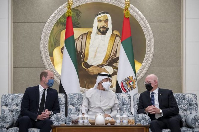 الأمير وليام يلتقي الشيخ محمد بن زايد في أبوظبي