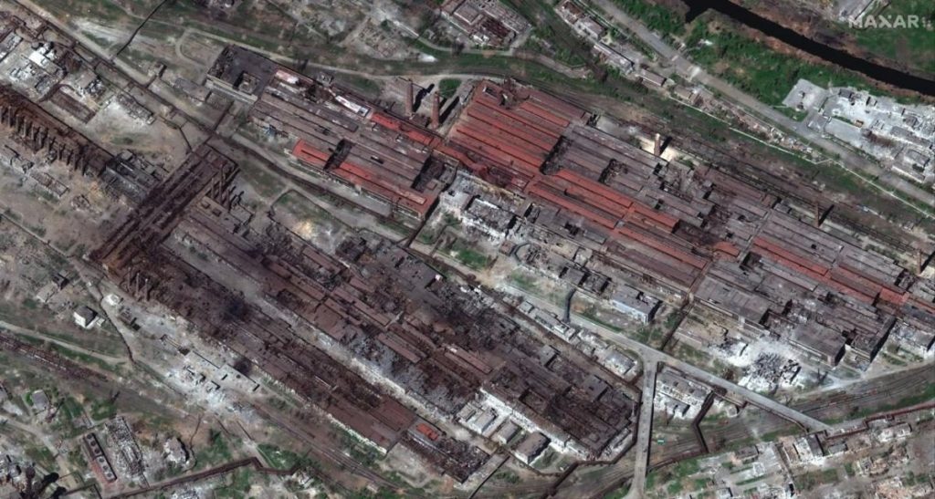 الاقمار الصناعية تظهر صورا لمصنع آزوفستال في ماريوبول