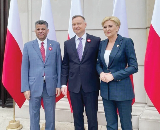 سفير المملكة العربية السعودية في وارسو يلتقي الرئيس البولندي