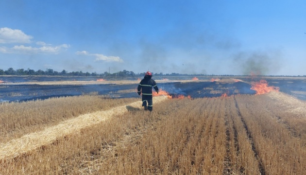اندلاع حريق في أكثر من 230 هكتاراً من الخبز في ميكولايف أوبلاست نتيجة قصف العدو