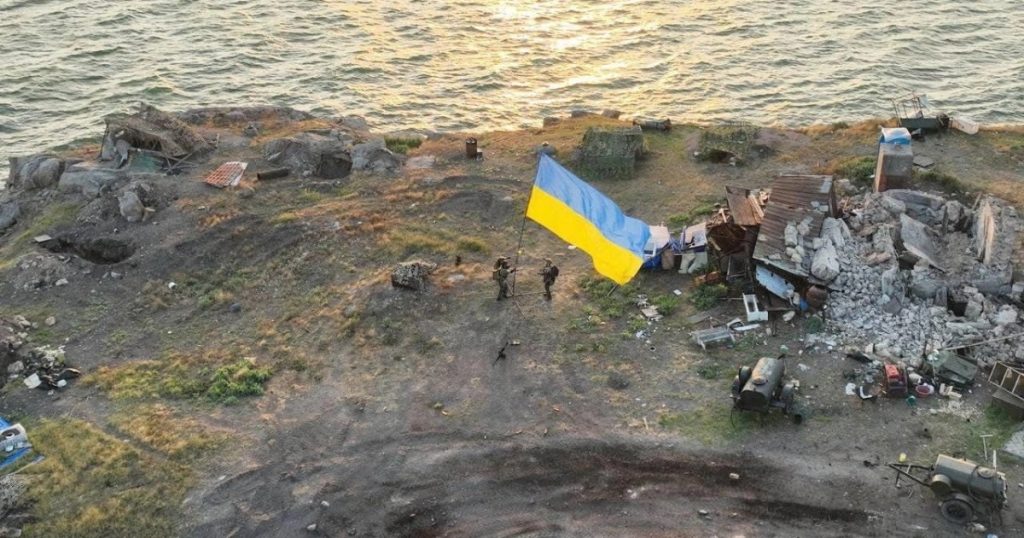 طائرة روسية تضرب جزيرة الأفعى بعد رفع علم اوكرانيا