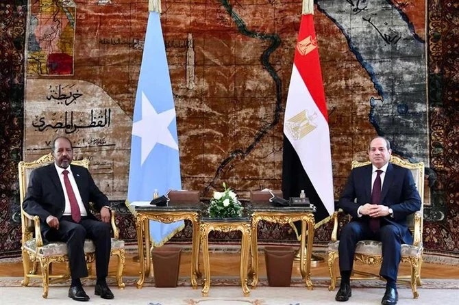 محادثات بين الرئيسين المصري والصومالي