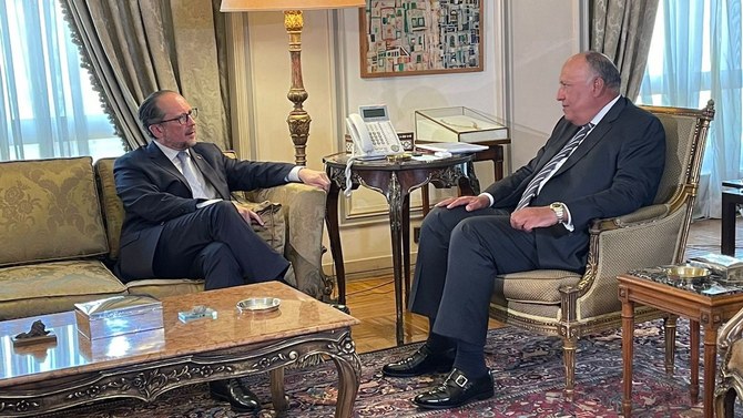 وزير الخارجية النمساوي والمصري يجريان محادثات في القاهرة