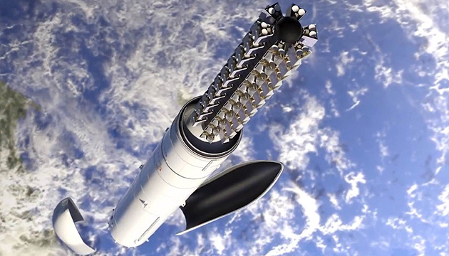 SpaceX تطلق مجموعة من أقمار Starlink في المدار